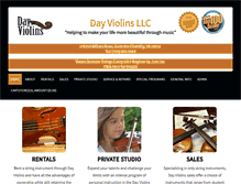 Tablet Screenshot of dayviolins.com